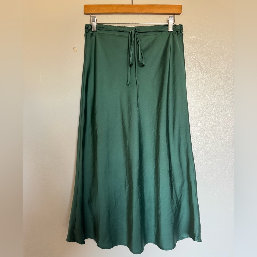 Double Zero Forest Green Maxi Skirt
